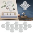 thumbnail image 2 of WIFKLSIIPG Hexagon Acrylic DIY Wall Sticker 3D Stereo Home Decor with Adhesive, 2 of 9