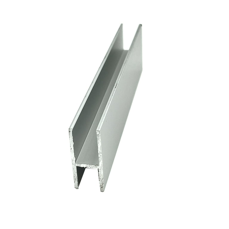 CRL D610A Satin Anodized Aluminum 'H' Bar for Use on All CRL Track Assemblies 144 inch Stock Length, Other