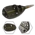 thumbnail image 4 of Mosiee Premium 25/35/45G Carp Fishing Tool Zinc Alloy Inline Method Feeder Increased Catch Rate Flat Mould For Extended Casting, 4 of 9