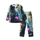 thumbnail image 1 of Balery Cosmic Cat In Window Pijama para Hombre de Dos Piezas con Manga Larga, Conjunto de Dormir y Descanso Suave con Bolsillos-X-Large, 1 of 7