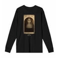 thumbnail image 4 of The Nun Scary Demon Face Woman Adult Black Crew Neck Long Sleeve Tee-XS, 4 of 7