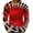 Red, variant on Fesfesfes Long Sleeve Shirt Mens Printing Collar Pullover Tops Casual Slim Fit Long Sleeve T-Shirt