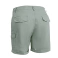 thumbnail image 4 of Resicozy Women's Cargo Shorts Summer High Waisted Bermuda Shorts Casual Trendy Hiking Knee Length Pant with Pockets Green S, 4 of 7