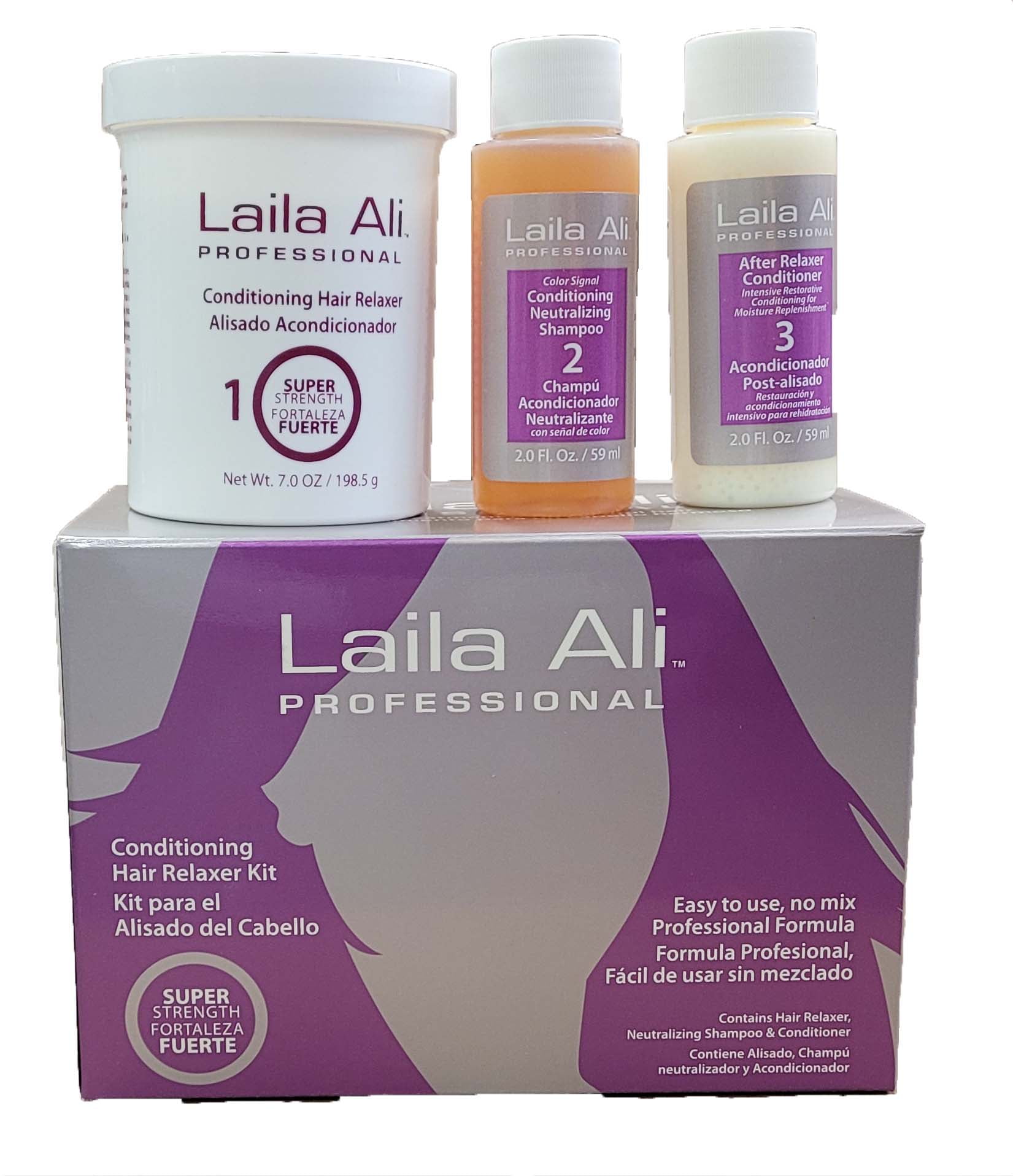 Madam Laila Ali Xxx Video - Laila Ali Professional Super Strenght Conditioningh Hair Relaxer Kit (Pack  of 2) - Walmart.com