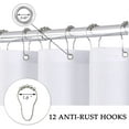 thumbnail image 4 of Boho Shower Curtain Farmhouse Extra Long Shower Curtain Black and White Shower Curtain for Bathroom Set Bohemian Modern Bathroom Decor Fabric Bath Curtain 72x84 with Tassel Decor Water Repellent, 4 of 5