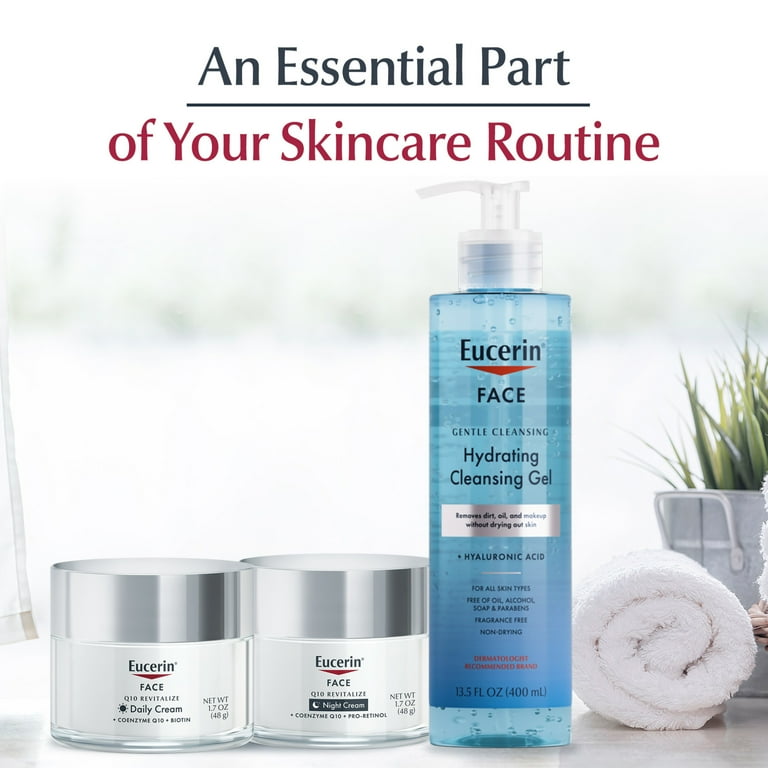 Eucerin Q10 Anti-Wrinkle Moisturizer, Aging Facial Treatment for