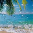 thumbnail image 5 of Fenyluxe Palm Tree Shower Curtain Set for Kids Teens Adults with Hooks, 100% Polyester Fabric, Waterproof, Quick Drying, Various Sizes 69"x72, 5 of 7