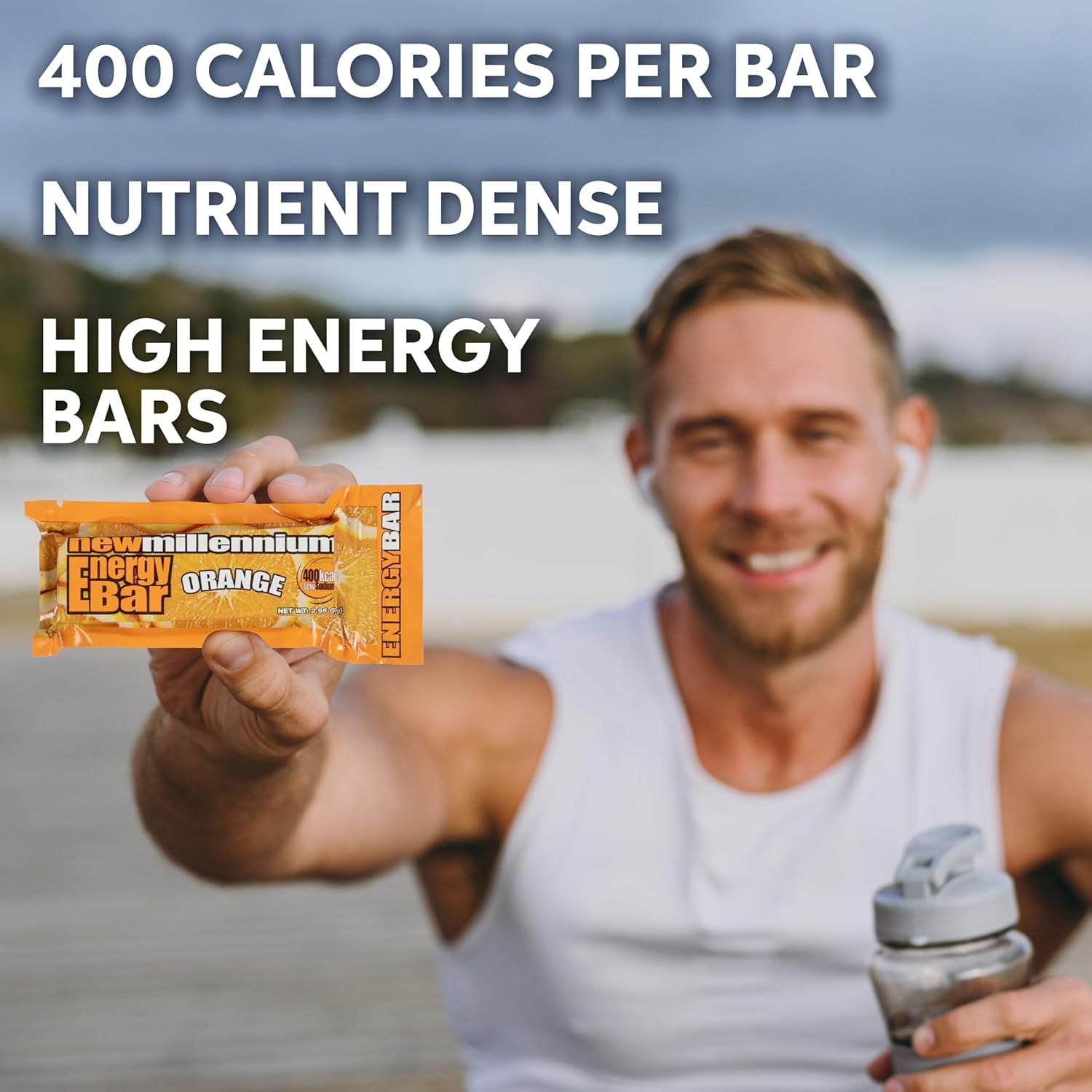 SOS Food Lab Emergency Food Bar (9 Energy Bars, 9 Assorted Flavors) - 400 Calorie, Low Sodium, Nutrient Dense Millenium Bar - Ready to Eat, 5 Year Shelf Life Survival Food for Disaster Preparedness