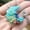 Blue Turquoise, variant on Chakra Crystal Gem Stone Tree of Life Moon Necklace Pendant Reiki Healing Amulet