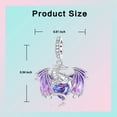 thumbnail image 5 of ARVALILS 925 Sterling Silver Iridescent CZ Fantasy Pendant, Jewelry Gift for Women’s Bracelets & Necklaces, 5 of 7
