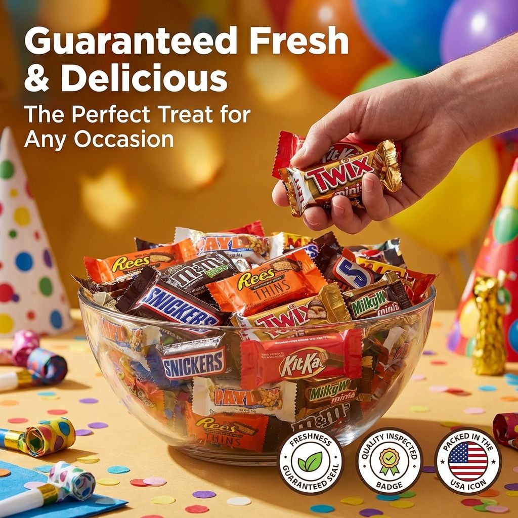 Chocolate Variety Pack, Assorted Individually Wrapped Candy-20 pound
