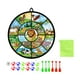 thumbnail image 4 of Juego de tablero de dardos plegable para de 29 "de doble cara, tema animal con 12 bolas adhesivas, 6 dardos y bolsa de almacenamiento , animales Animales del bosque, 4 of 7