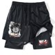 thumbnail image 5 of Pantalones cortos de gimnasio con estampado de Anime para hombre, 2 en 1, malla de secado rápido, culturismo, Fitness, correr, Verano, 5 of 5