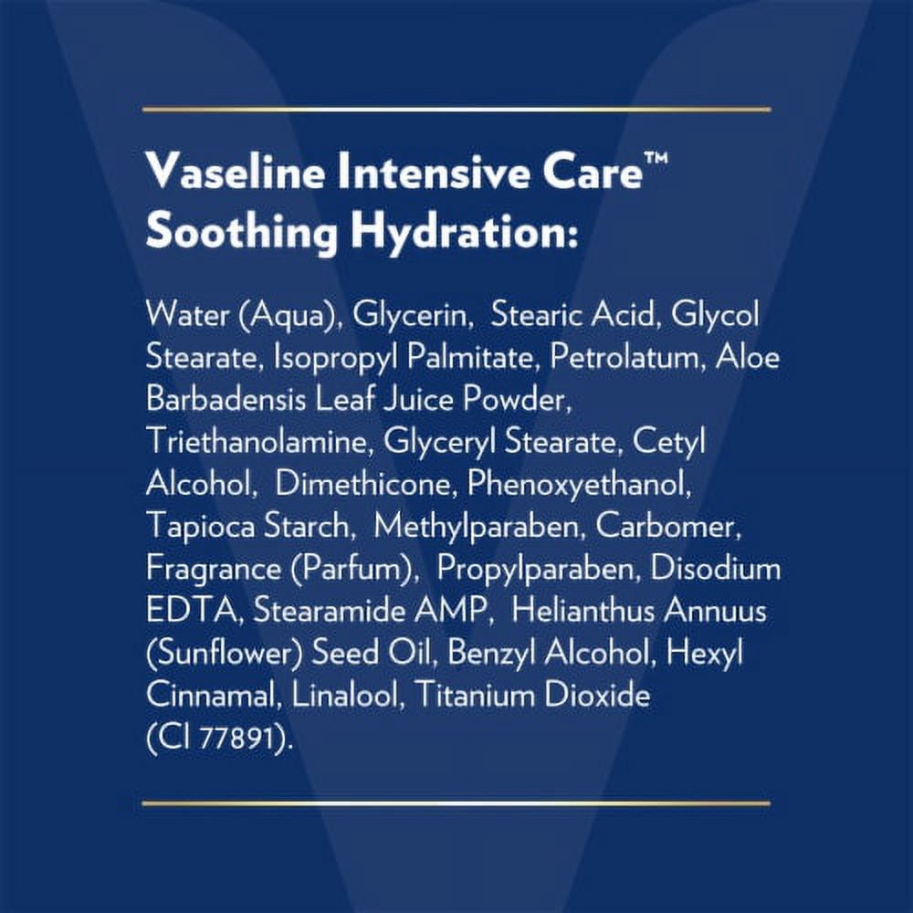 Vaseline Intensive Care Body Lotion Soothing Hydration for Dry Skin with Ultra-Hydrating Lipids