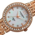 thumbnail image 4 of Akribos XXIV AK757RG Swiss Quartz Diamond Markers MOP Dial Rosetone Womens Watch, 4 of 5