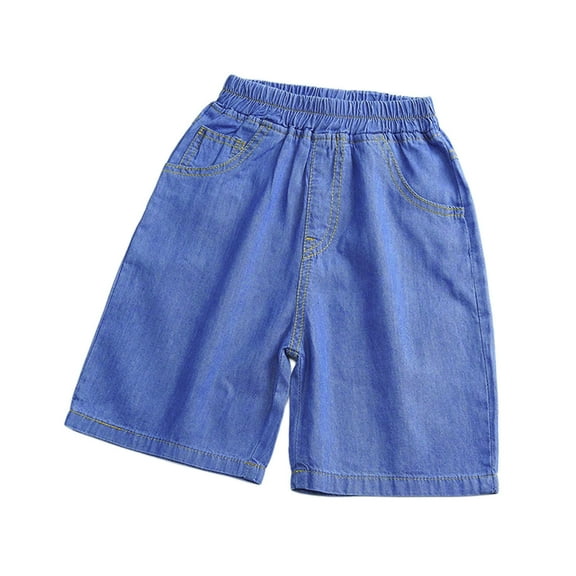 Boys Denim Shorts,Slim Fit Loose Denim Shorts with Pocket Boys Fashion Teen 11-12 Years Boys Shorts
