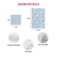 thumbnail image 7 of Blue Flowers Kitchen Dish Towels for Drying Dishes Set of 4, Farmhouse Botanical White Floral Leaves Waffle Weave Microfiber Hand Tea Bathroom Towels Quick Dry & Absorbent Towel 12x12, 7 of 7