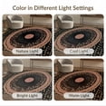 thumbnail image 7 of ODIKA 2'x3' Ultra-Soft Accent Mat, Album Themed Round Design Featuring Groove Rings And Musical Symbols None Washable, Bare feet friendly, Easy Care Indoor rug for Bedside, Footrest, 7 of 7
