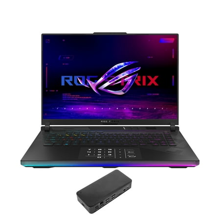 ASUS ROG Strix SCAR 16 Gaming Laptop (Intel i9-14900HX 24-Core, 16.0in 240 Hz Wide QXGA (2560x1600), GeForce RTX 4090, 32GB DDR5 5600MHz RAM, Win 10 Pro) with USB-C Dock