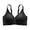 Black, variant on Women's Big & Tall Seamless Underwire Nursing Maternity Bra, Purple