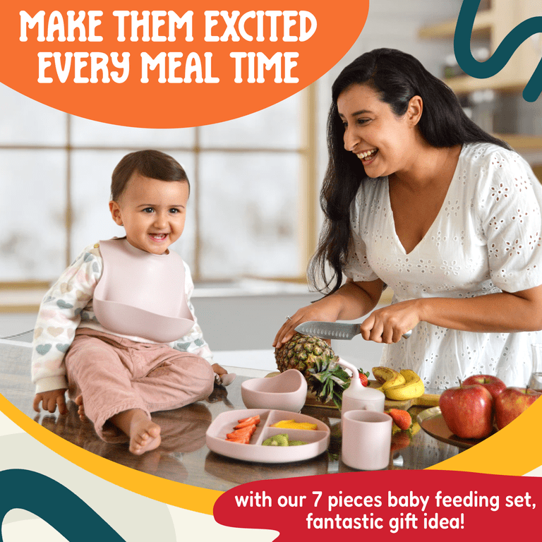 Buy Peeper Silicone Baby Feeding Set, Complete 10-Piece Baby Led Weaning Set