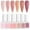 10ML Builder Nail Gel Kit01, variant on Saviland 5-in-1 Builder Nail Gel Set - 6 Colors Clear Milky Pink Nudes Base Strengthening Gel Nail Polish for Natural Nail Extensions Nail Art