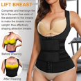 thumbnail image 3 of Mujeres cintura entrenador corsé chaleco barriga control Cincher adelgazante cuerpo Shaper ajustable entrenamiento camiseta sin mangas, 3 of 5