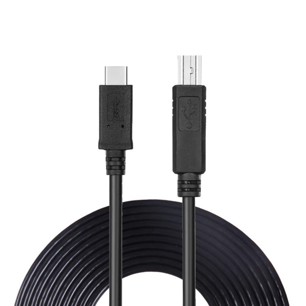Size : 5m Zesion Type-C Male to USB 2.0 B Male Standard Cable for Printer Scanner Cable for MacBook Pro 15inch 13 Inch