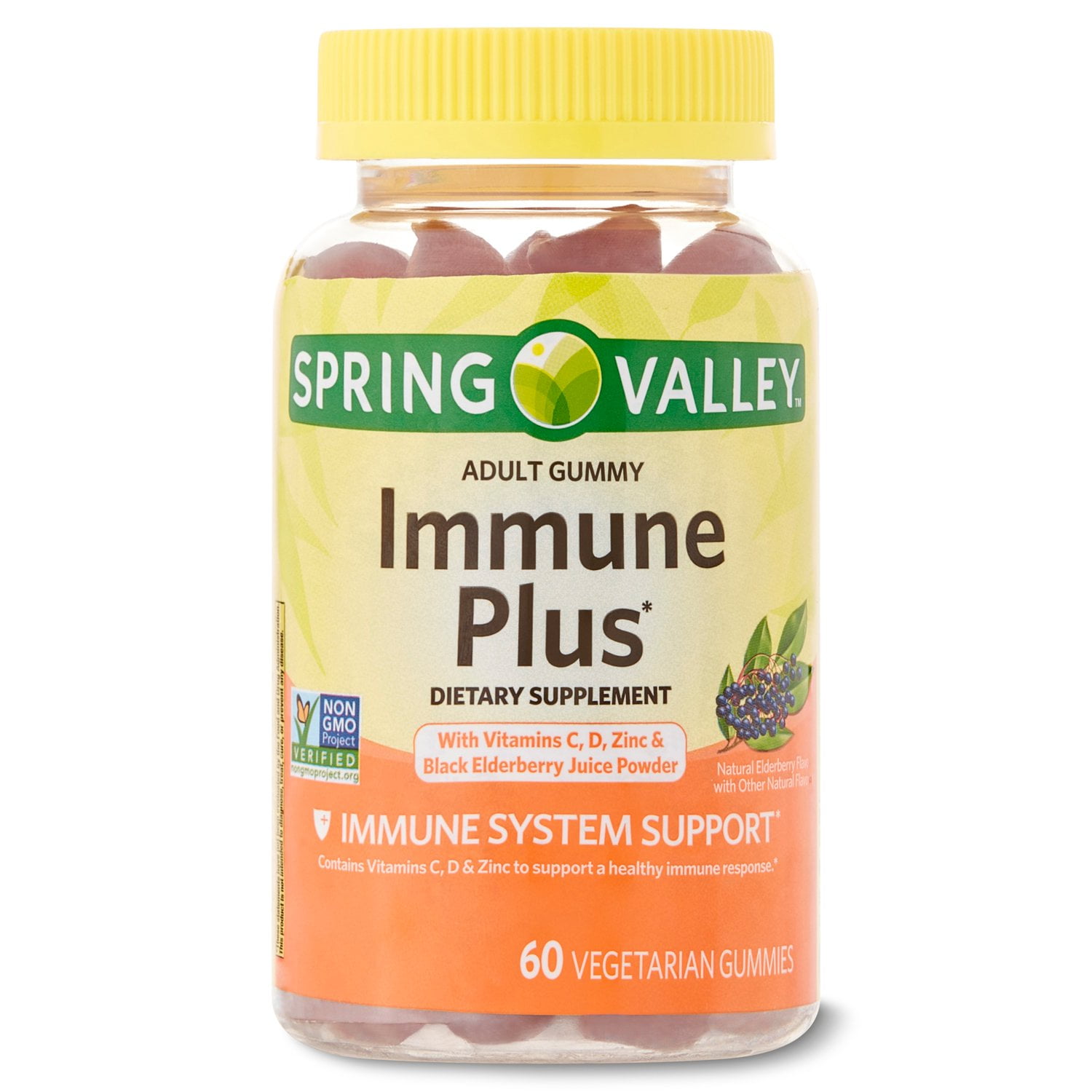 Spring Valley Sv Immunity Plus Veg Gum 60