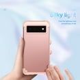 thumbnail image 2 of for Google Pixel 6 Case, Slim Dual Layer 3 in 1 Heavy Duty Protection Hybrid Hard PC Soft Silicone Rugged Bumper Anti Slip Full-Body Protective Cases for Google Pixel 6 2021, Rosegold, 2 of 6