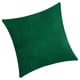 thumbnail image 3 of Funda de almohada cuadrada de terciopelo con forma de almohada, funda de almohada decorativa para sofá de color sólido, verde negruzco kenally HA003042-03, 3 of 6