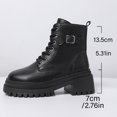 thumbnail image 5 of SKIYLEVZ Warm Boots for Womens Winter Fashion Ankle Boots Warm Cozy Thermal Boots Fleece Lined Shoes with Thick Platform Winter Footwear Casual Boots Party Outfit, 5 of 9