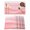 Pink, variant on Blue Striped Placemats Set of 4, Modern Abstract Art Wave Moire Gradient Placemats for Dining Table, Place Mats for Kitchen Tabletop, Waterproof Wipeable Dining Table Mats Set