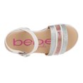 thumbnail image 6 of bebe Fashion Sparkly Flat Sandals for Girls, White (Size 1), 6 of 7