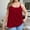 Red, variant on FUNUONY Tank Top with Built In Bra for Women Sleeveless Comfort Yoga Fitness Top Tank Top Cotton Shelf Bra Camisole Tops Spaghetti Strap Tank Top Summer Cami Undershirt Blue L