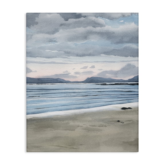 Stupell Industries Coastal Cloudy Sunrise Beach Scenery Canvas Art, 24 x 30, by Grace Popp