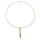 thumbnail image 1 of Breathable Anti-Stress Necklace, Elegant Titanium Steel Pendant for Women and Men, Gold, 1 of 1