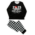 thumbnail image 3 of KHONTS Family Matching Pajamas Sets for Christmas Plain Printed Festive Holiday Loungewear 2 Piece Long Sleeve and Pants Kids 8T, 3 of 9