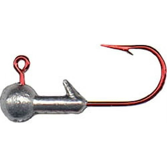 Arkie Lures Basic Jig Head, Red Hook, Size 1/32 oz.