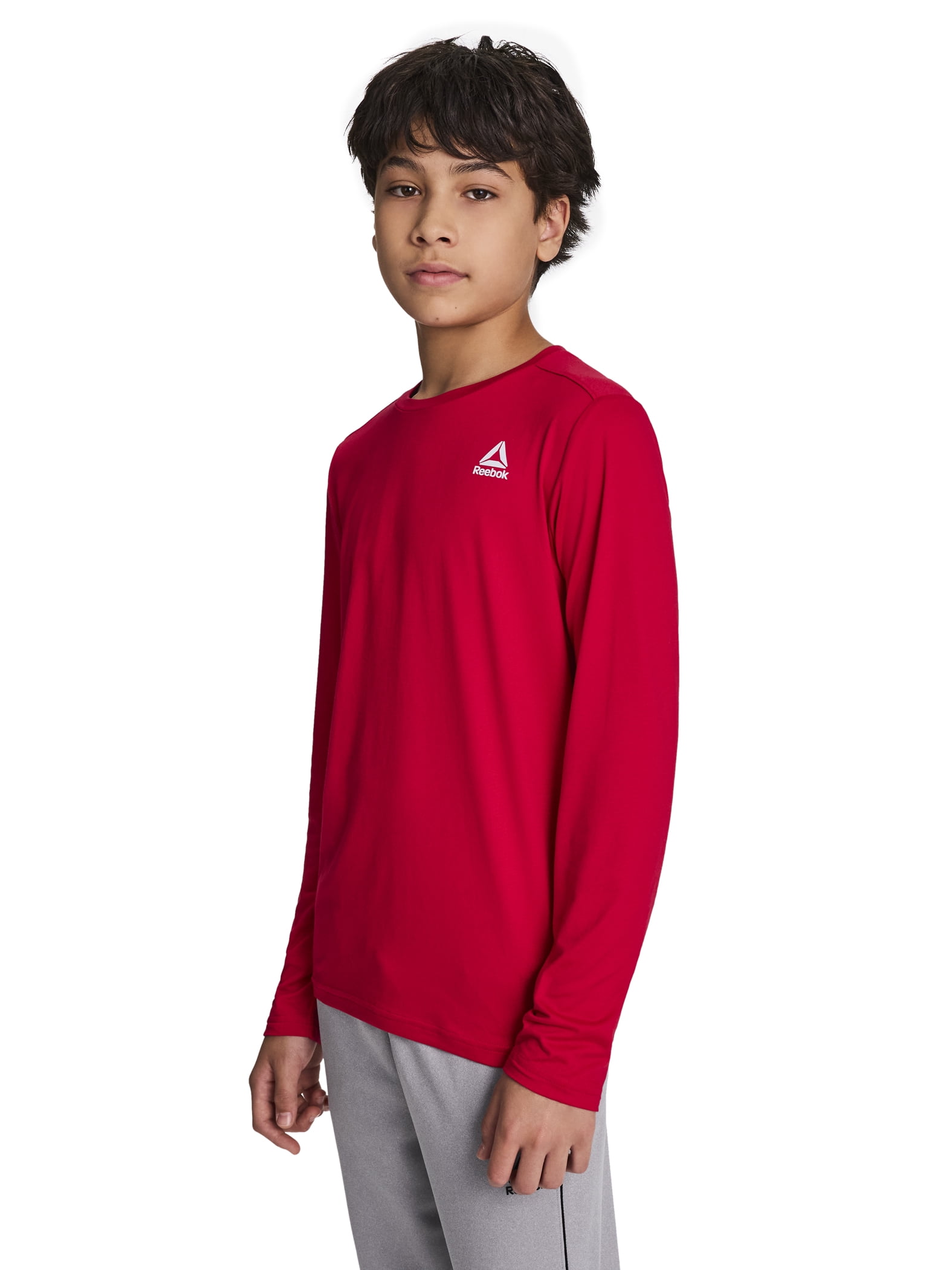 Reebok Boy's Legacy Performance Long Sleeve Core T-Shirt, Sizes 4-18
