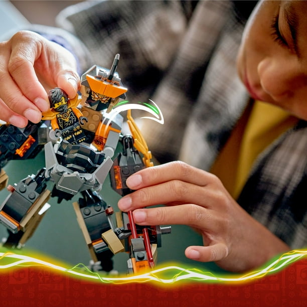 LEGO NINJAGO Cole's Mission Mech & Dragon Zane Building Toy for