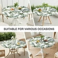 thumbnail image 7 of Round Picnic Table Cloth 100% Waterproof & Oil Proof, Elastic Fitted Table Cover for 36"-44" Round Tables, for Dining, Camping, Outdoor, 7 of 7