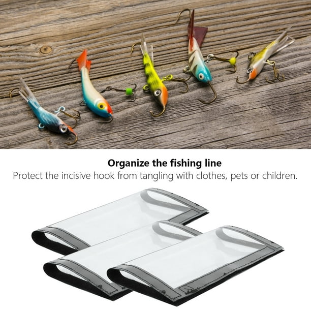 Zyyini 3PCS PVC Fishing Lure Wraps Hook Protective Covers Bait Storage  Fishing Accessories,Fishing Accessories,Bait Protector 