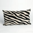 thumbnail image 2 of Liora Manne Visions I Zebra Indoor Outdoor Decorative Pillow Black, 2 of 2