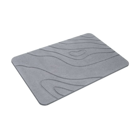 Nonslip Stone Bath Mat - Super Absorbent Diatomaceous Stone Bath Mats for Bathroom - Fast Drying Bathroom Mat Quick Dry Shower Rug