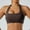 Coffee, variant on Swuxness Women's Push Up Yoga Bras Solid Color Seamless Lightweight Support Breathable Running Sports