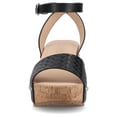 thumbnail image 4 of Journee Women's Vanessa Open Toe Platform Clog Heels, 4 of 9