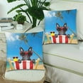 thumbnail image 2 of Fundas de almohada ABPHQTO Perro Disfrutando del Sol Impresión de dos lados 45x45 cm juego de 2, 2 of 2