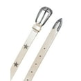 thumbnail image 2 of No Boundaries Women's 2PC Western Buckel Stars Belt, Ivory, 2 of 2
