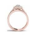 thumbnail image 3 of 3/4 Carat T.W. Diamond Double Halo 10kt Rose Gold Engagement Ring Set, 3 of 4
